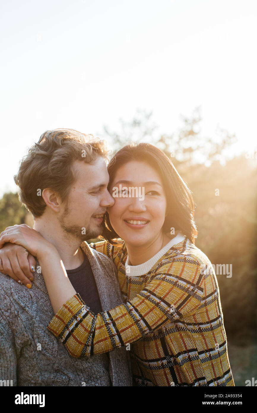 Glückliches Paar zusammen Stockfoto