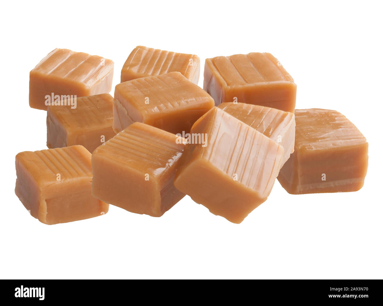 Caramel Stapel Stockfoto