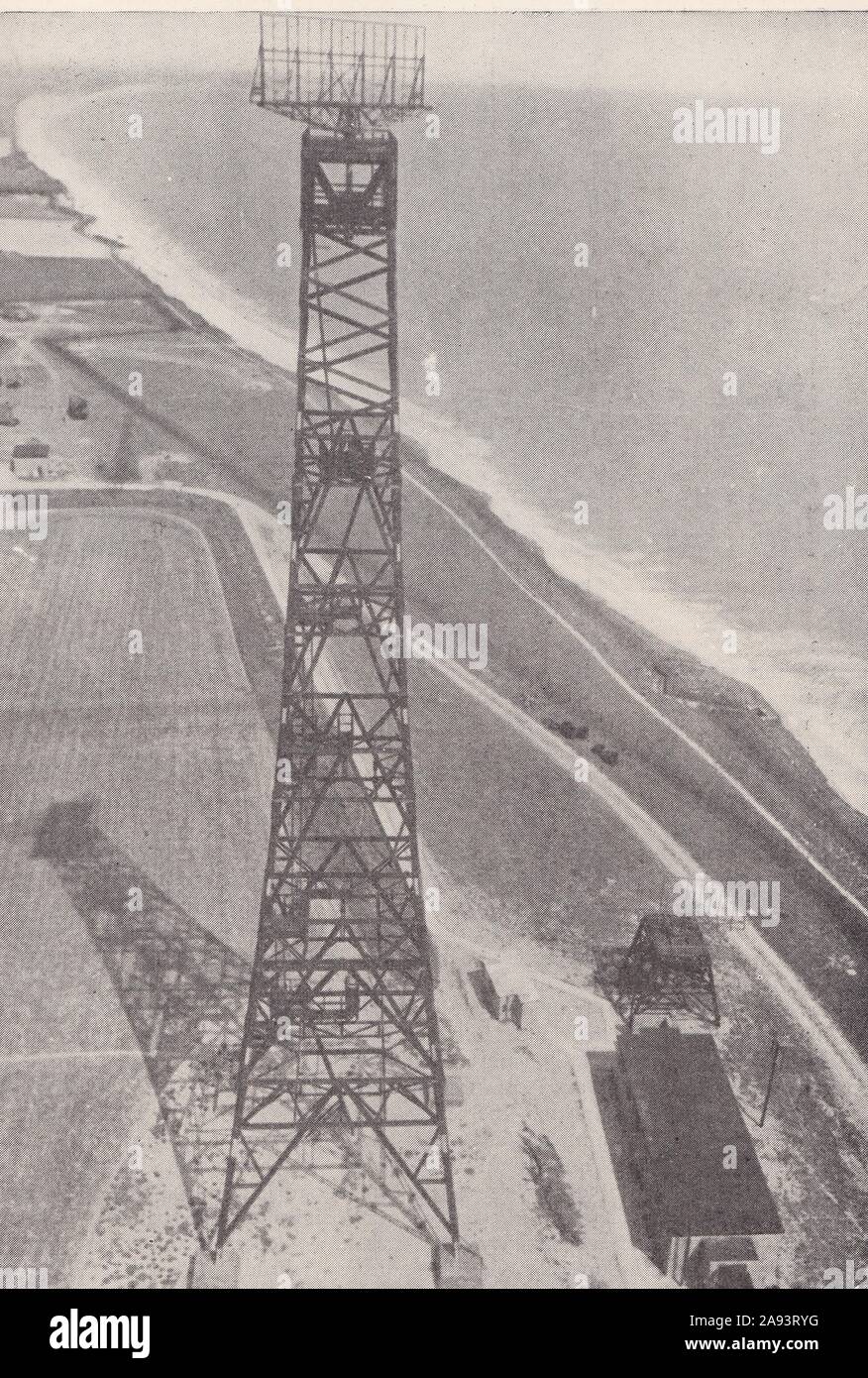 "Kette Startseite ' niedrige Station - Verwendet, Um zu erkennen und tief fliegende Flugzeuge im WW2 1940er Bericht. Stockfoto