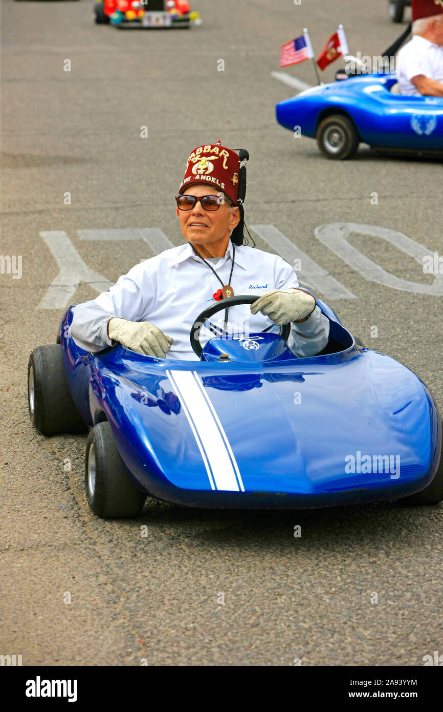 Sabbar shriner am Tag Veterans Parade in Tucson AZ Stockfoto