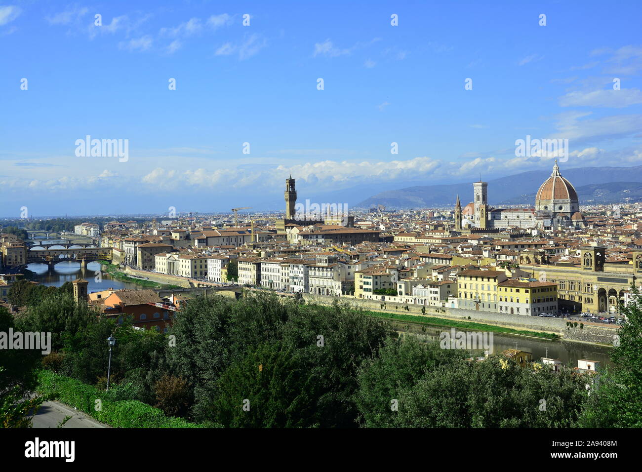 Iconic Skyline der toskanischen Hauptstadt Florenz Stockfoto