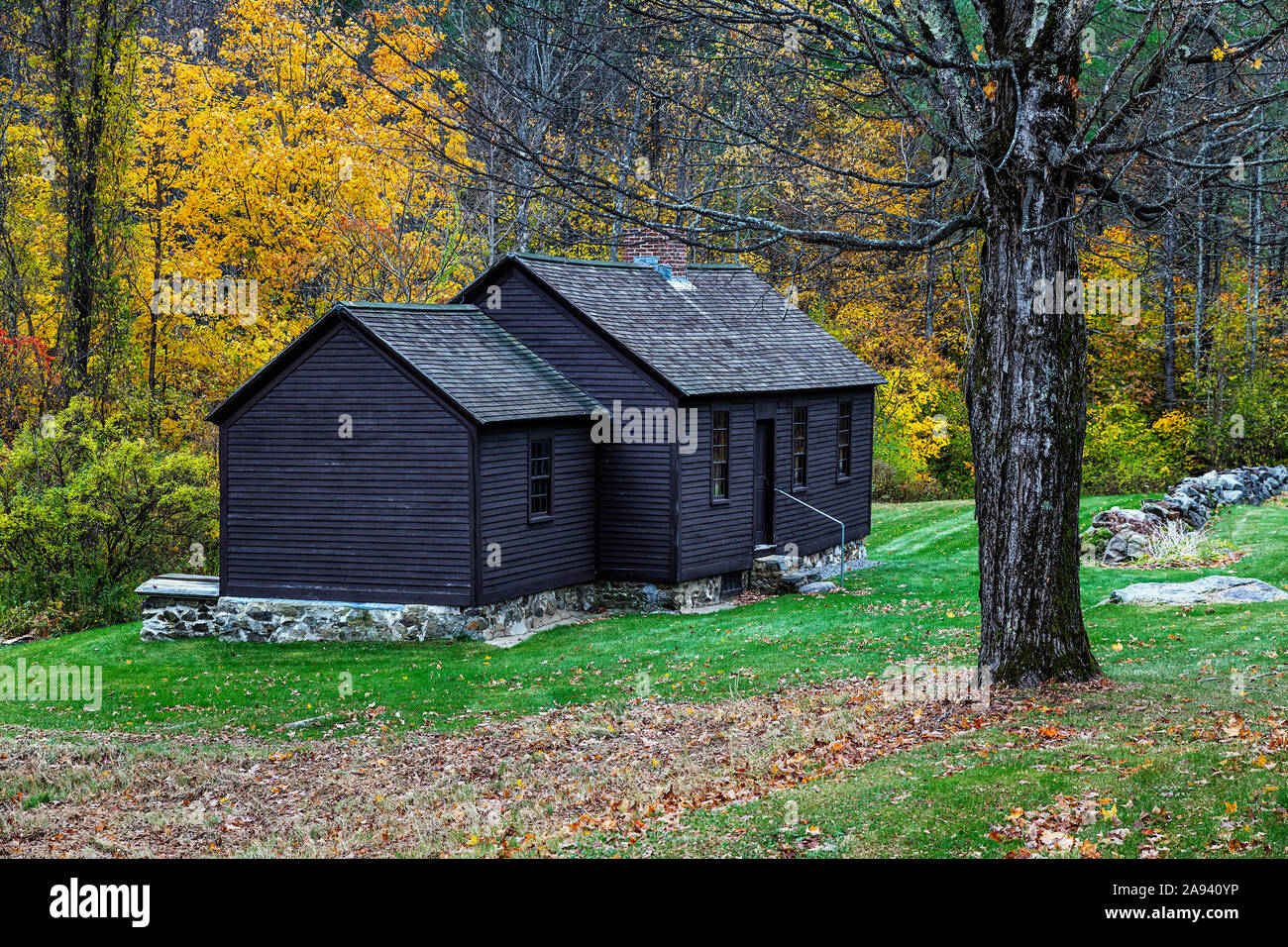 Danial webster Geburtsort, Franklin, New Hampshire, USA. Stockfoto