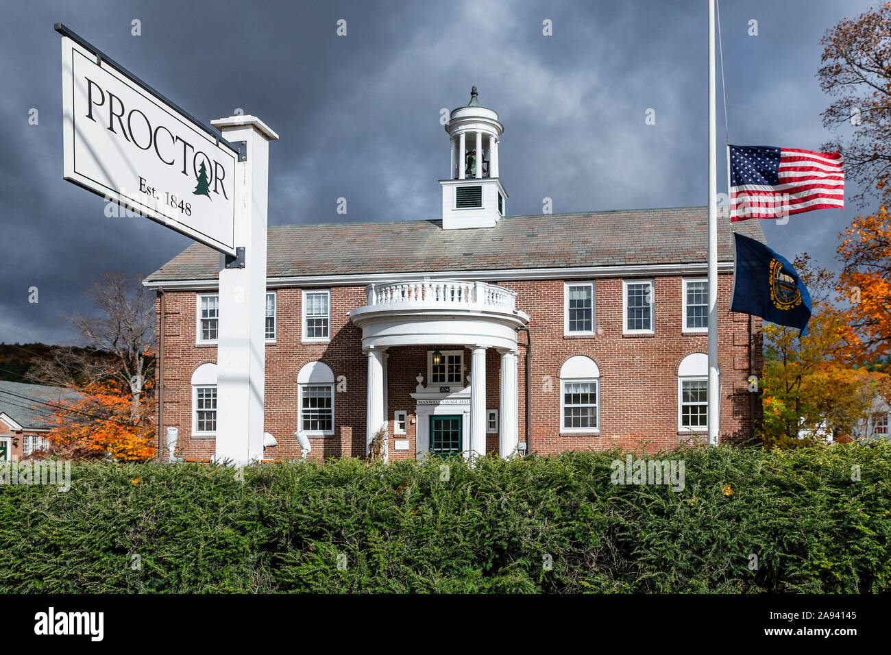 Proctor vorbereitende Schule, Salisbury, New Hampshire, USA. Stockfoto