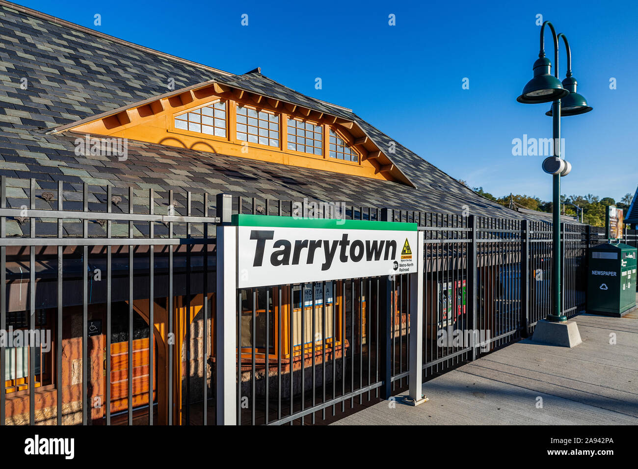 Bahnhof Tarrytown, New York, USA. Stockfoto