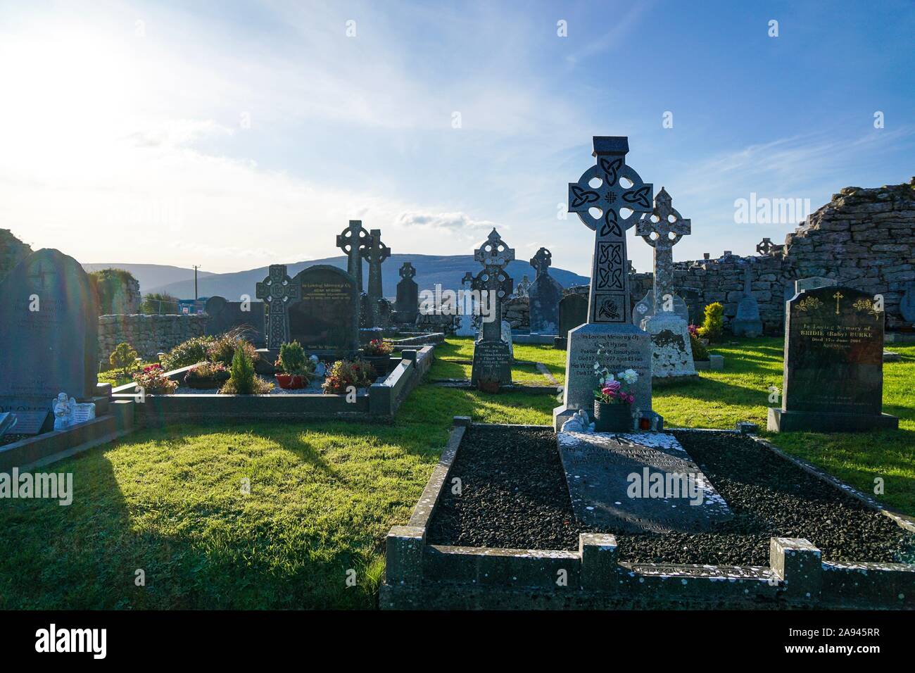 Corcomroe Abbey, The Burren, Irland Stockfoto