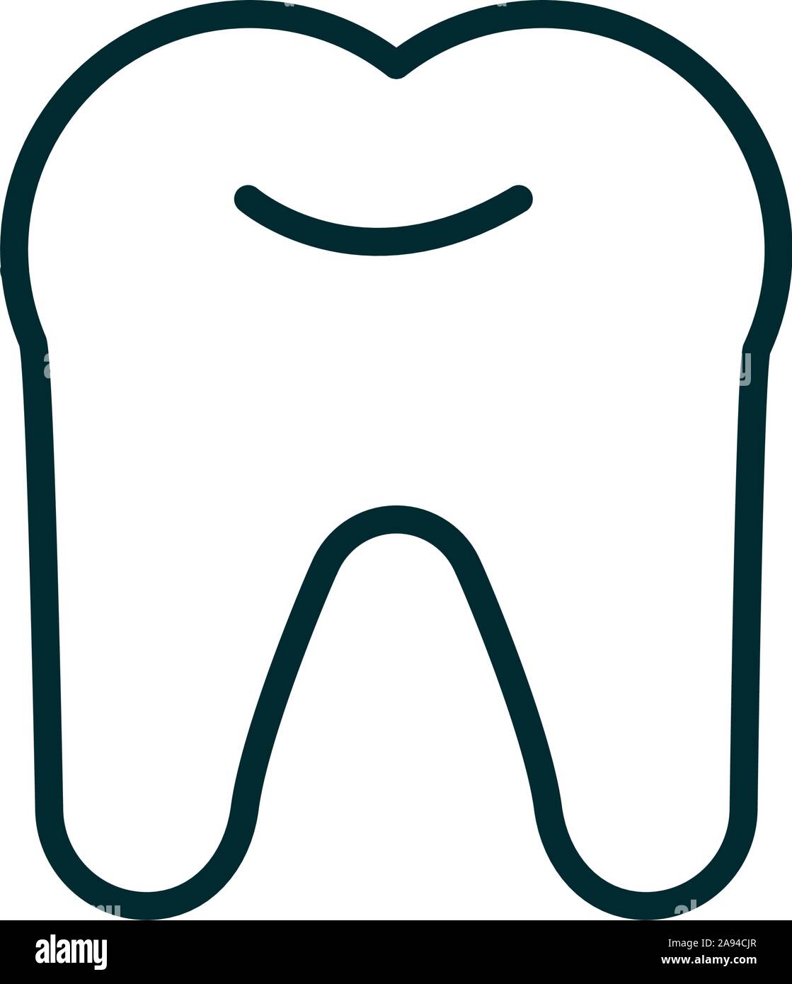 Dental Medical Zahnheilkunde Symbol line Vector Illustration Stock Vektor