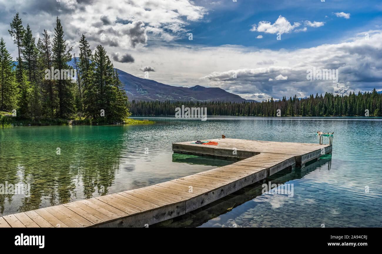 Annette Lake, Jasper National Park; Alberta, Kanada Stockfoto