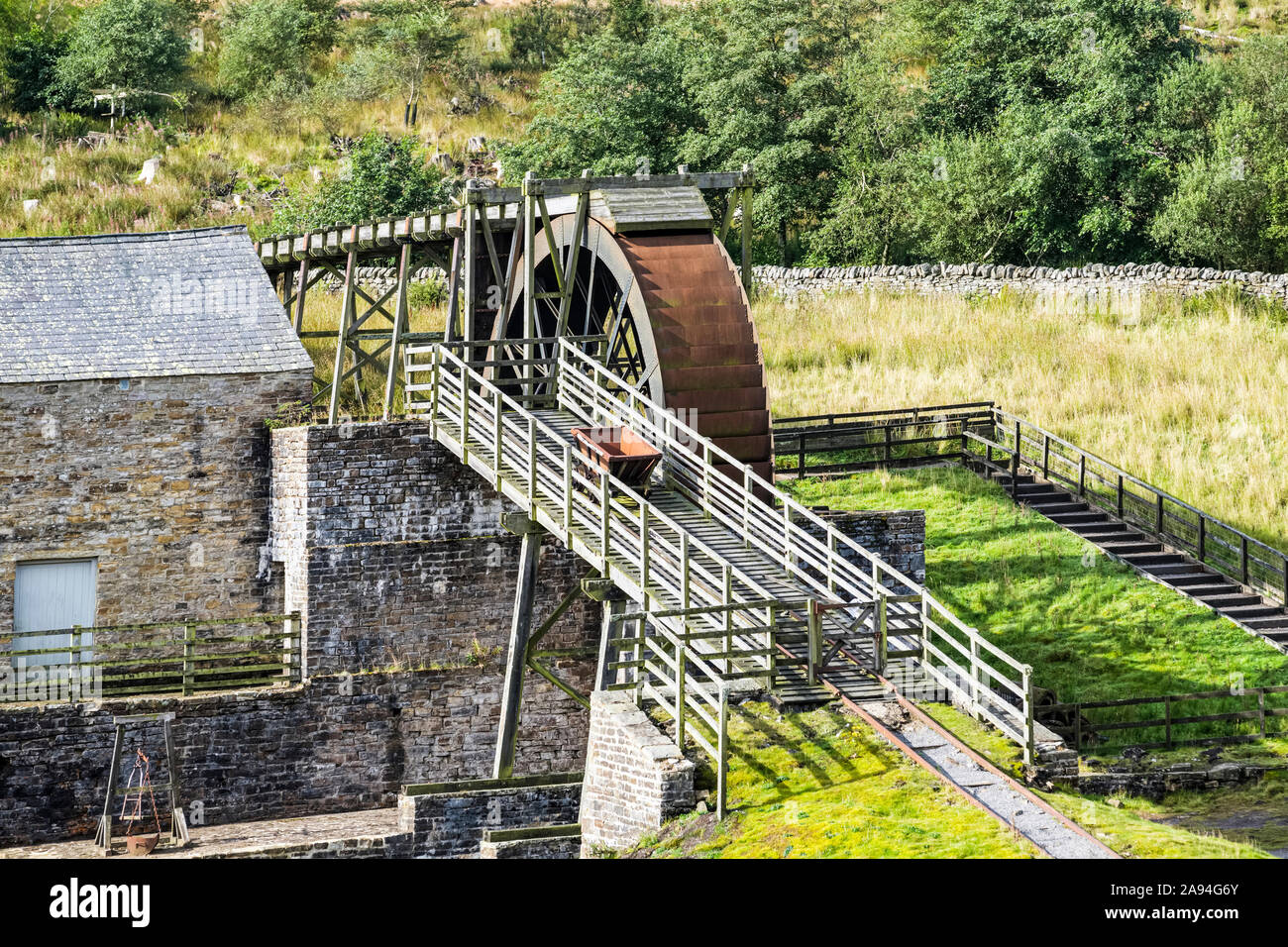 Killhope Lead Mining Museum; Upper Weardale, County Durham, England Stockfoto