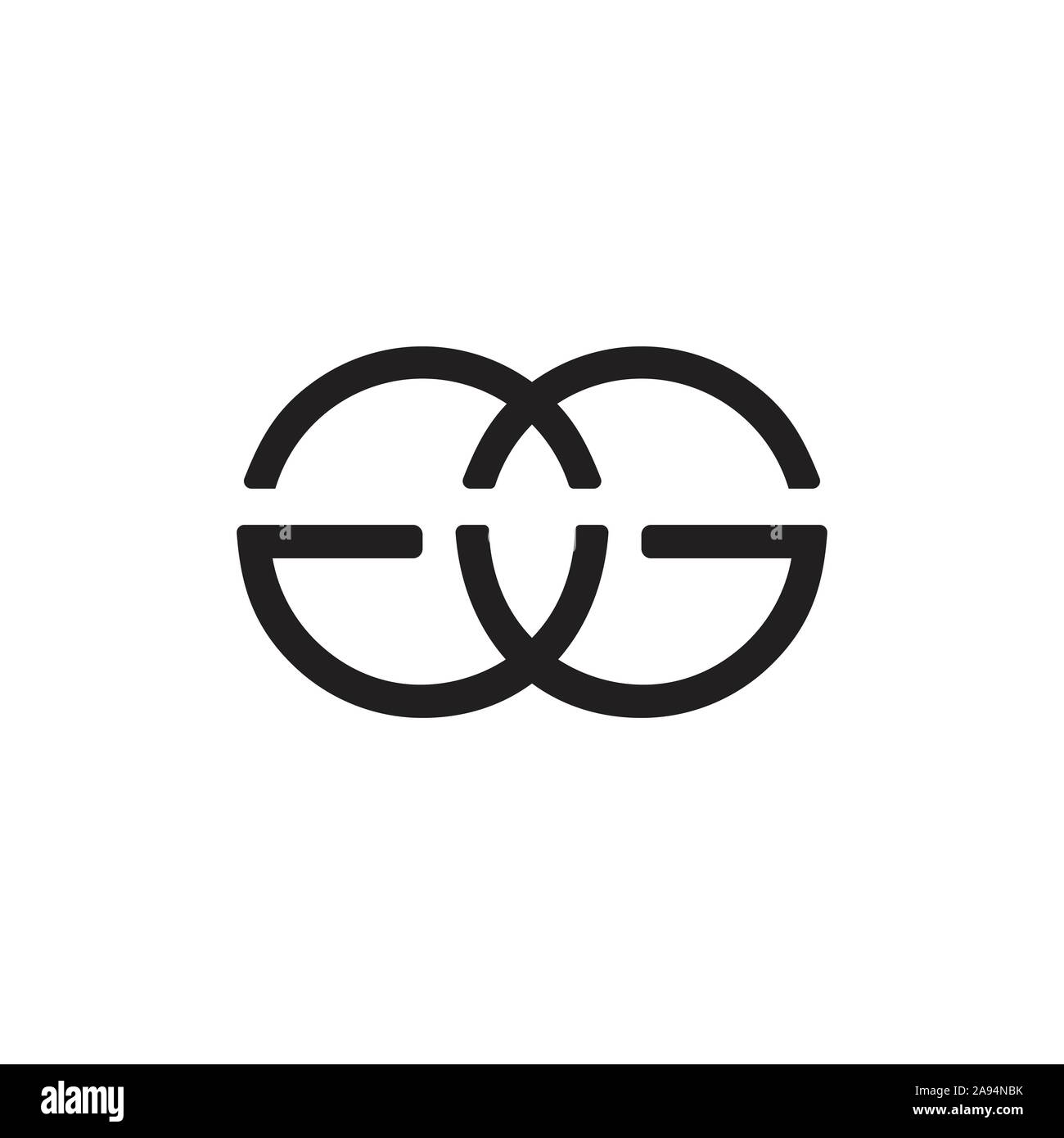 Kurven Motion Design Konzept für logo Symbol Vektor Stock Vektor