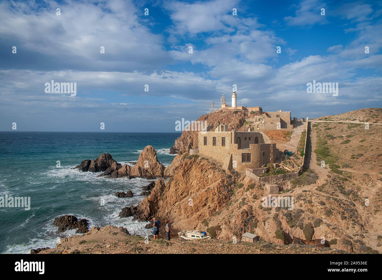 Riff der Sirenen im Naturpark Cabo de Gata, Almeria Stockfoto