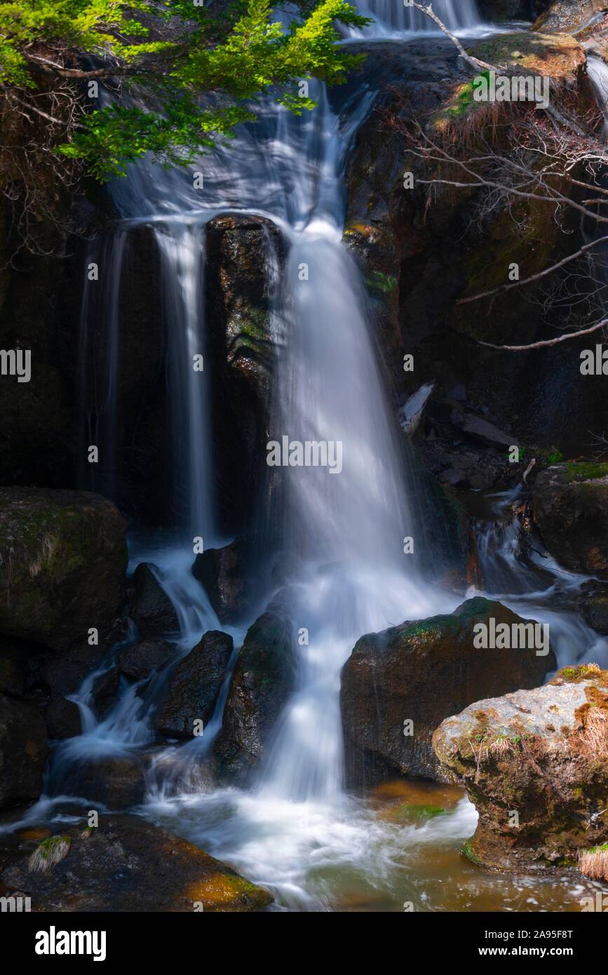 Ryuzu fällt, Wasserfall, Fluss Yu, Nikko National Park, Nikko, Präfektur Tochigi, Japan Stockfoto