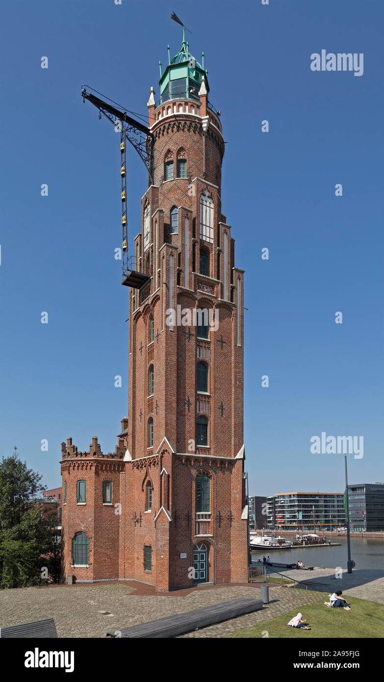 Leuchtturm, auch Loschenturm, Bremerhaven, Bremen, Deutschland Stockfoto