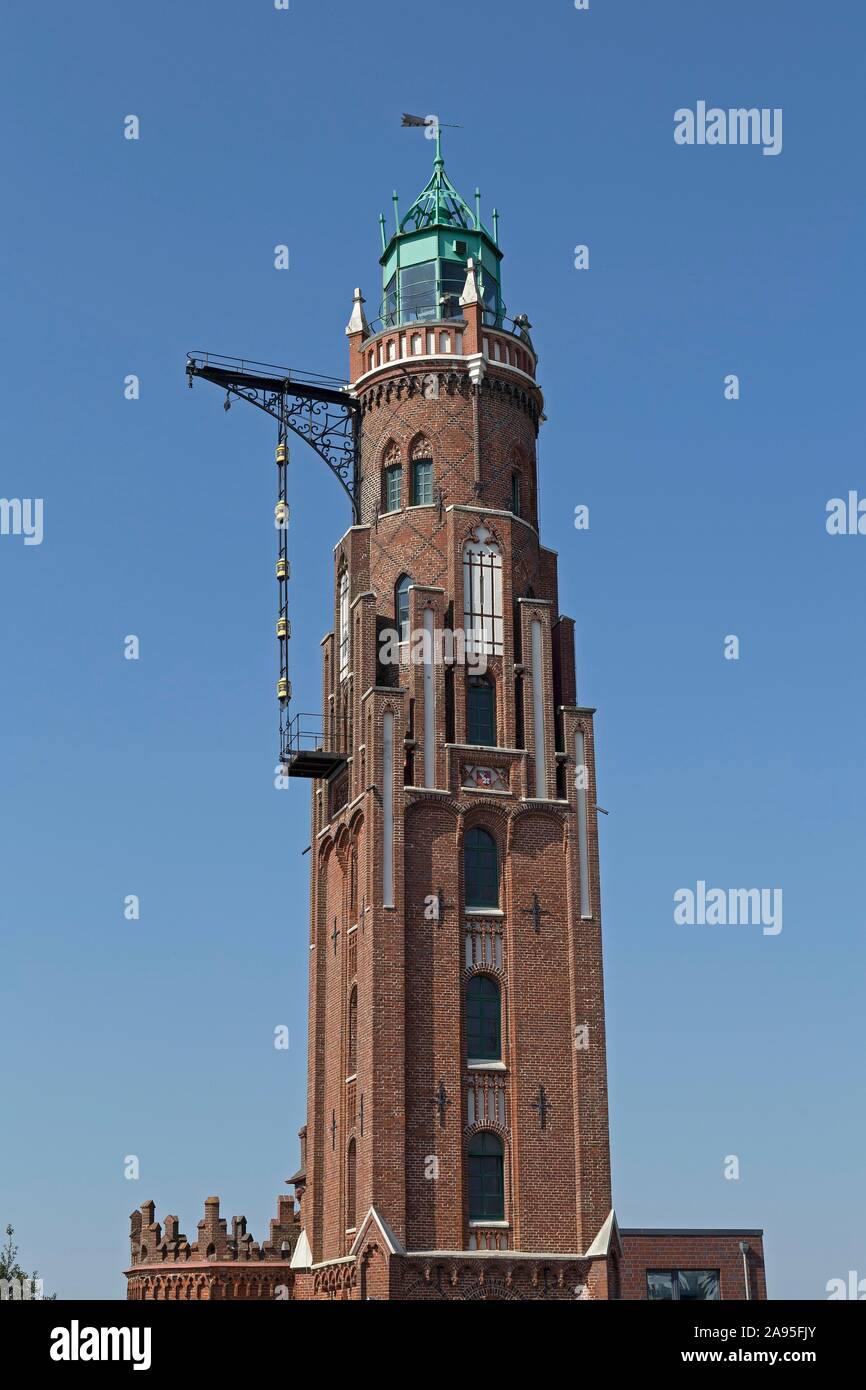 Leuchtturm, auch Loschenturm, Bremerhaven, Bremen, Deutschland Stockfoto