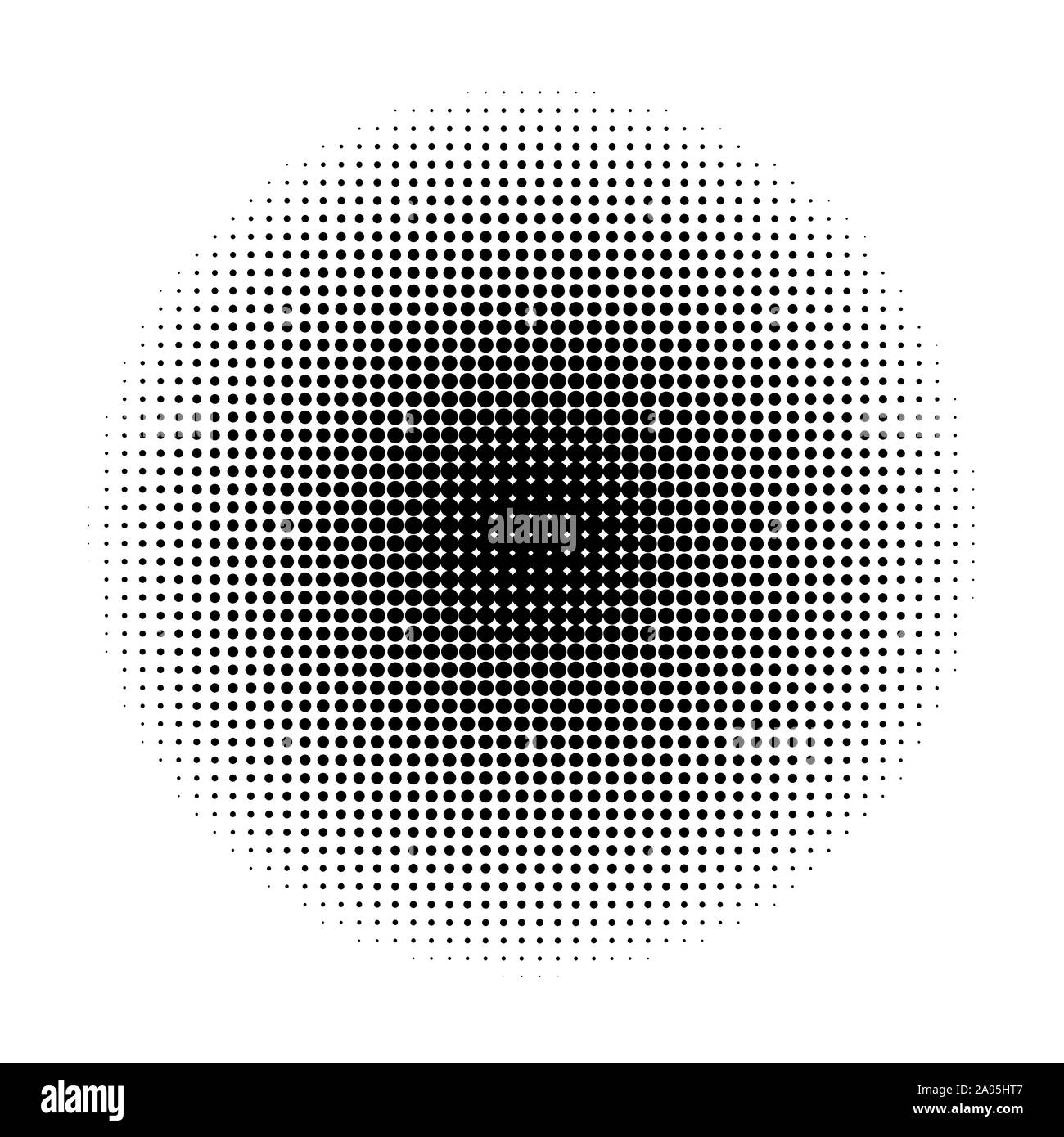 Winter schnee Runde gepunktete Rasterung blauer Hintergrund Stock Vektor