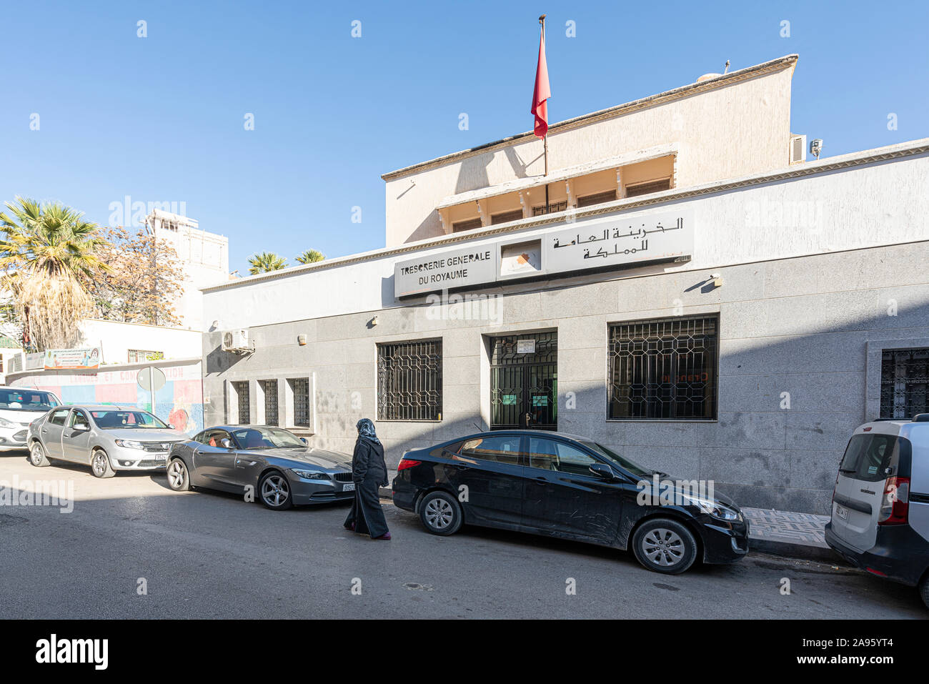 Fez, Marokko. 9. November 2019. Die allgemeine Schatzkammer des Königreichs Marokko in der Innenstadt Stockfoto