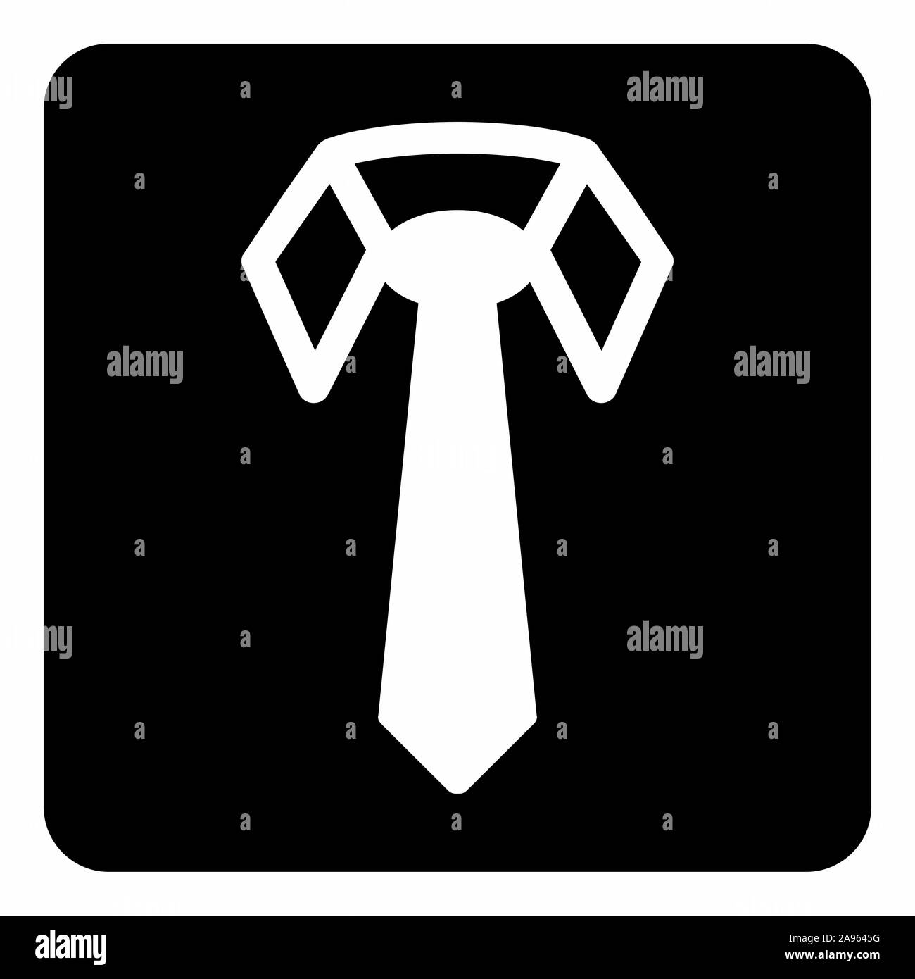 Krawatte Symbol Abbildung Stock Vektor