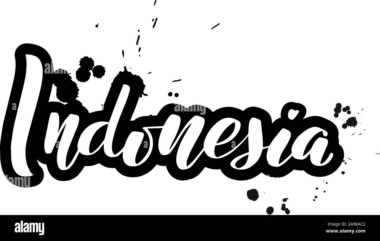 Vektor Kalligraphie Abbildung auf weißem Hintergrund Stock Vektor