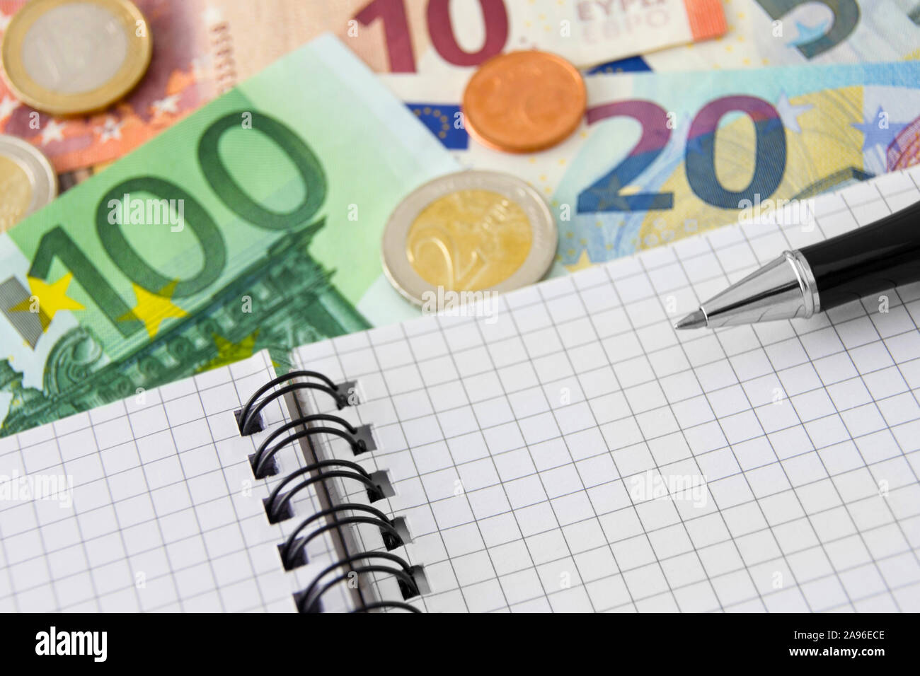 Buch der Konten der privaten Haushalte Stockfoto