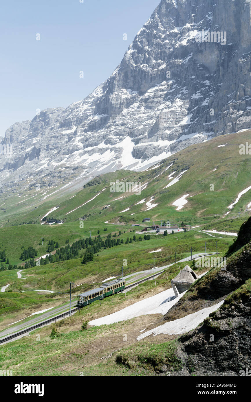 Zug zum Jungfraujoch Stockfoto