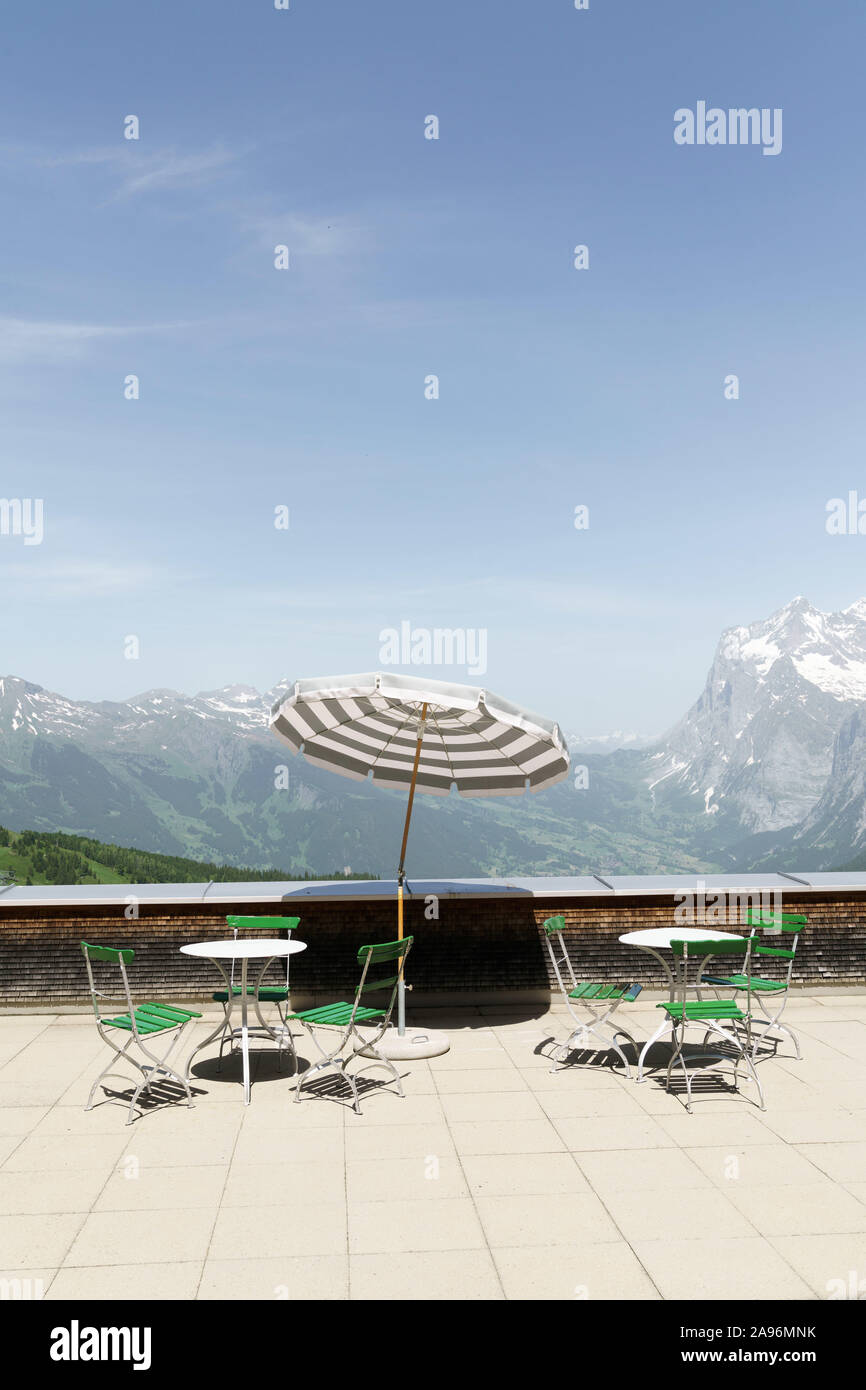 Hotel Bellevue des Alpes Stockfoto