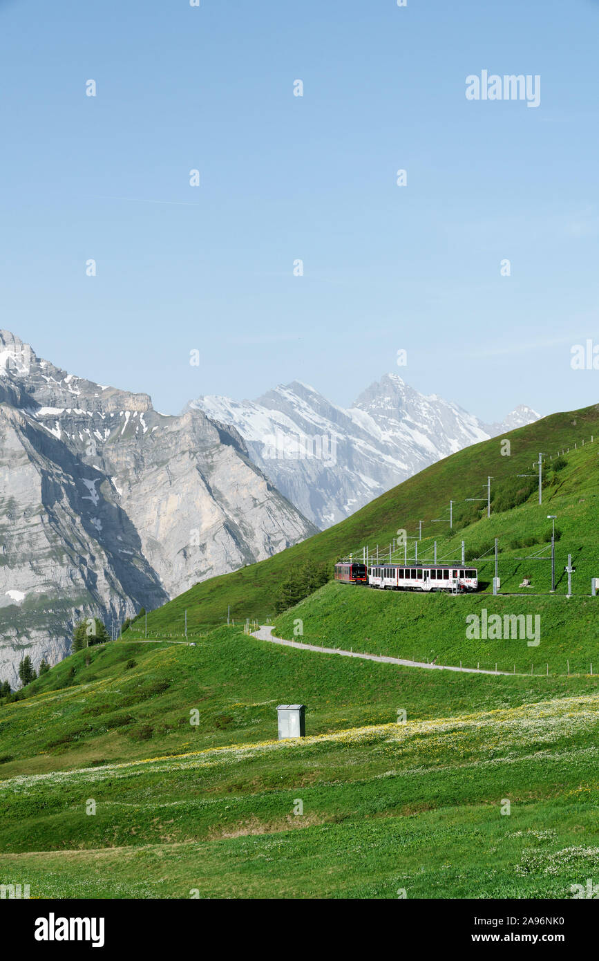 Zug zum Jungfraujoch Stockfoto