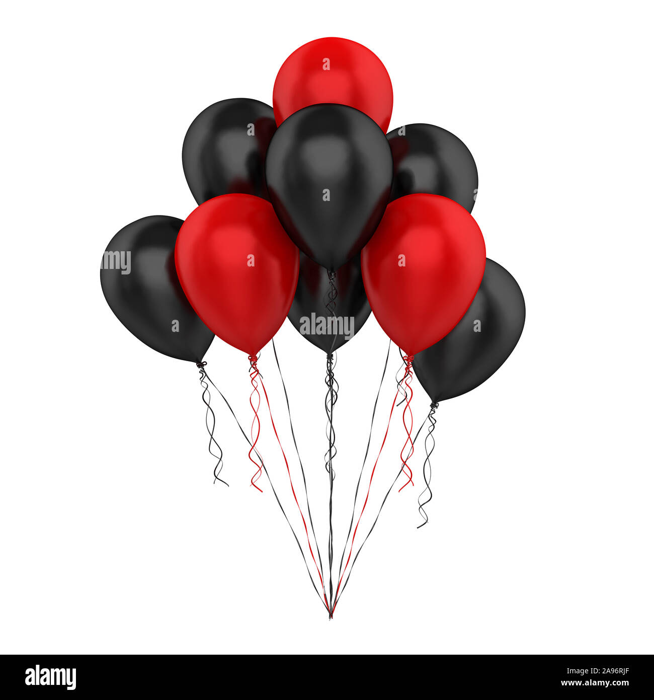 Luftballons isoliert Stockfoto
