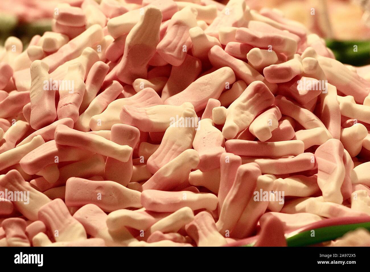Milchshake Bonbons an einem Candy Store Stockfoto