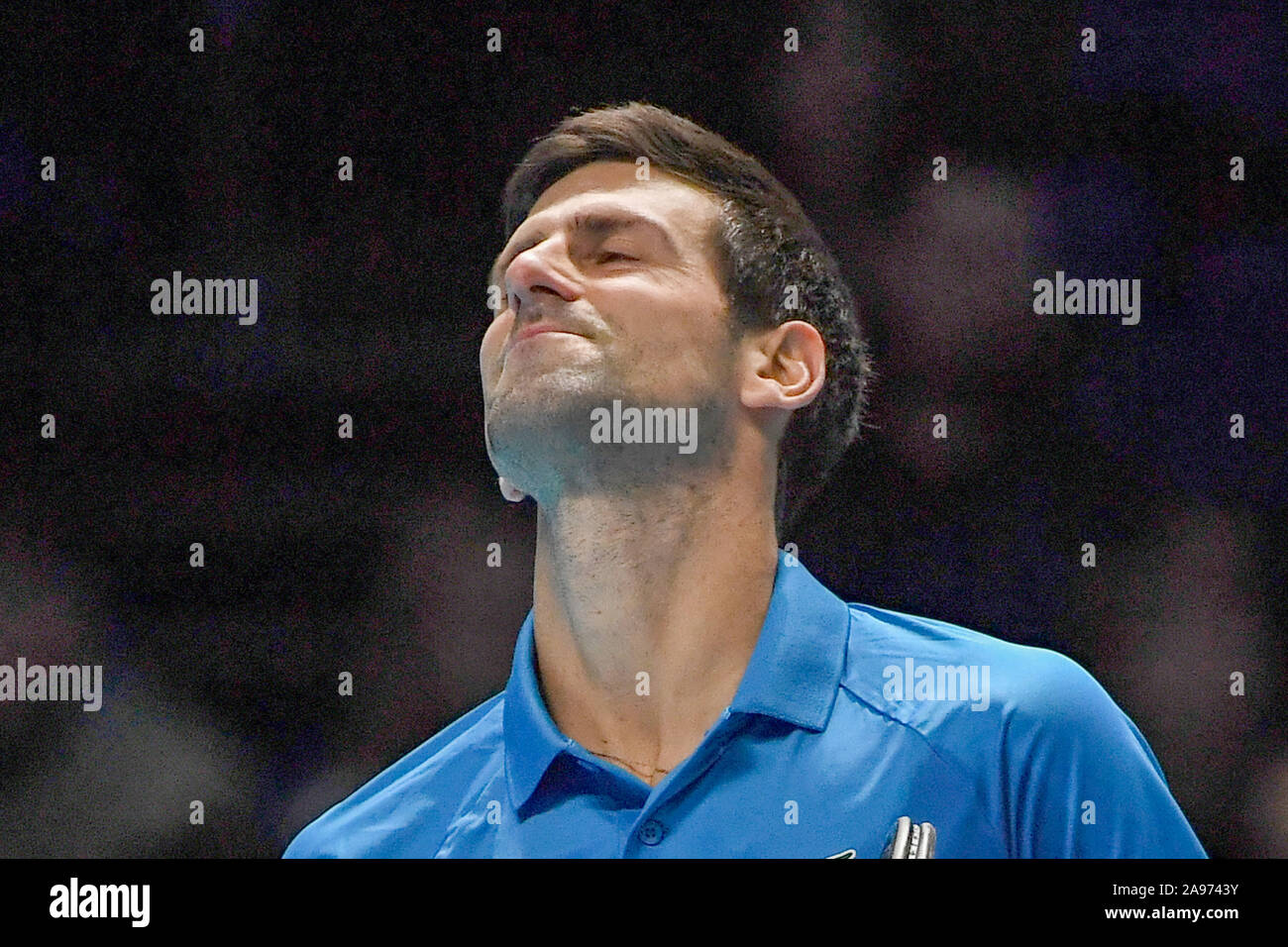 London, Großbritannien. 13 Nov, 2019. novac Djokovic, Srb, während Nitto ATP-Finale Novak Djokovic Vs Dominic Thiem - (Novak Dokovic), Tennis Internationals in London, Großbritannien, 13. November 2019 - LPS/Roberto Zanettin Credit: Roberto Zanettin/LPS/ZUMA Draht/Alamy leben Nachrichten Stockfoto