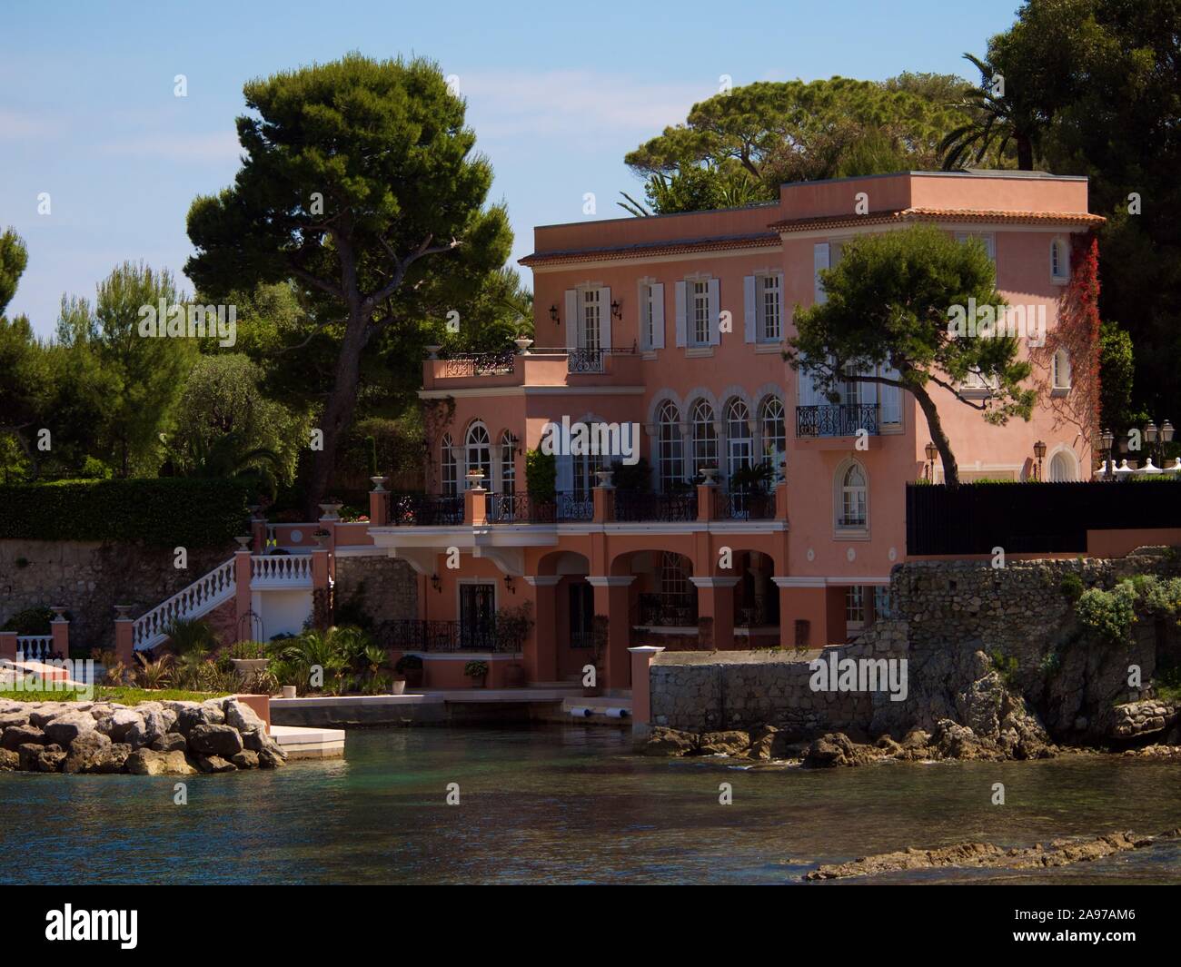 La Fleur Du Cap, Haus, das ehemals von David Niven, Cap Ferrat, Frankreich  im Besitz Stockfotografie - Alamy