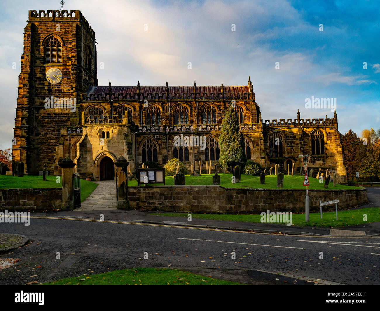 Saint Mary's mittelalterlichen gotischen Kirche Kirkgate Thirsk North Yorkshire England England 1450 Stockfoto
