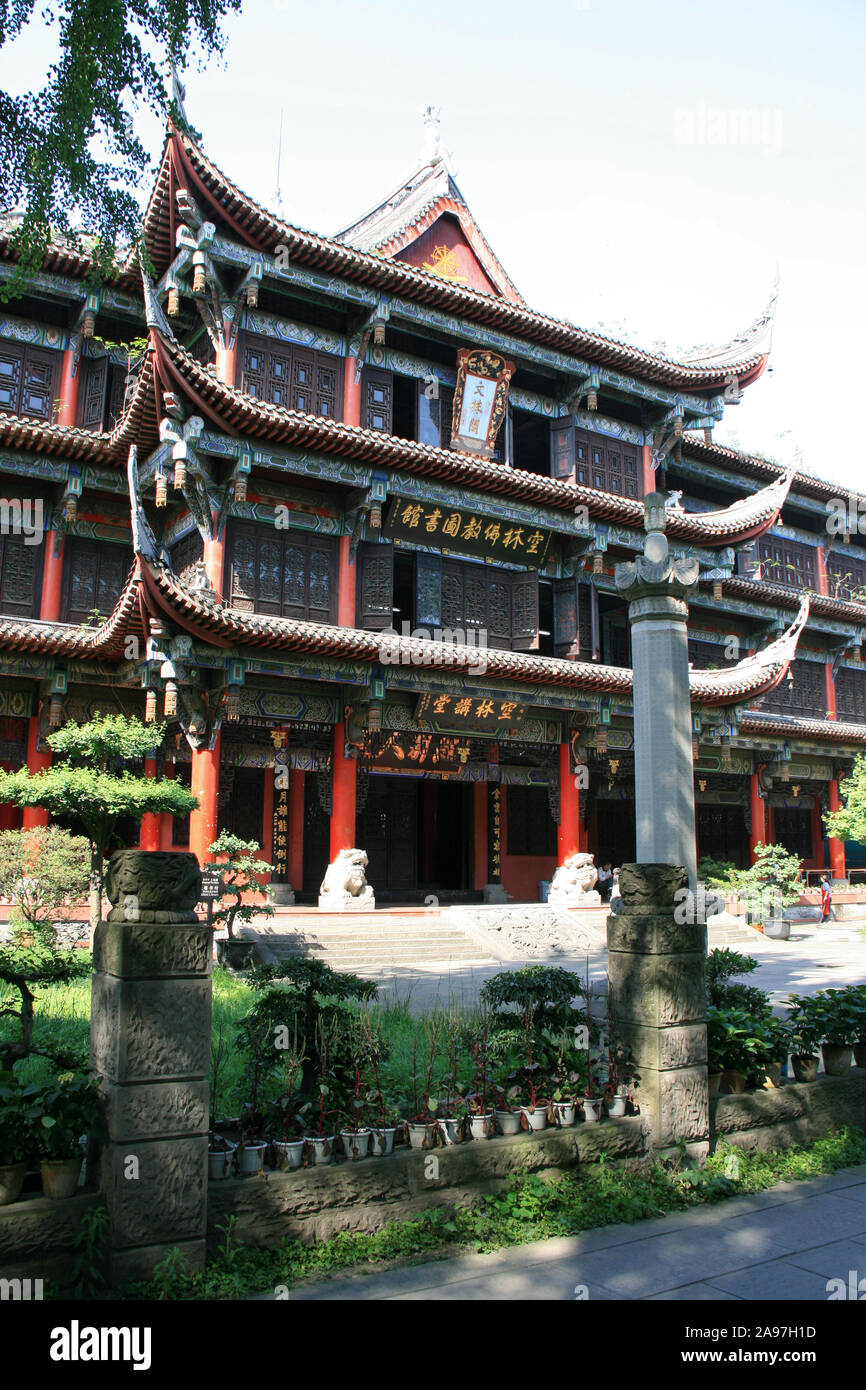 Wenshu Kloster in Chengdu (China) Stockfoto