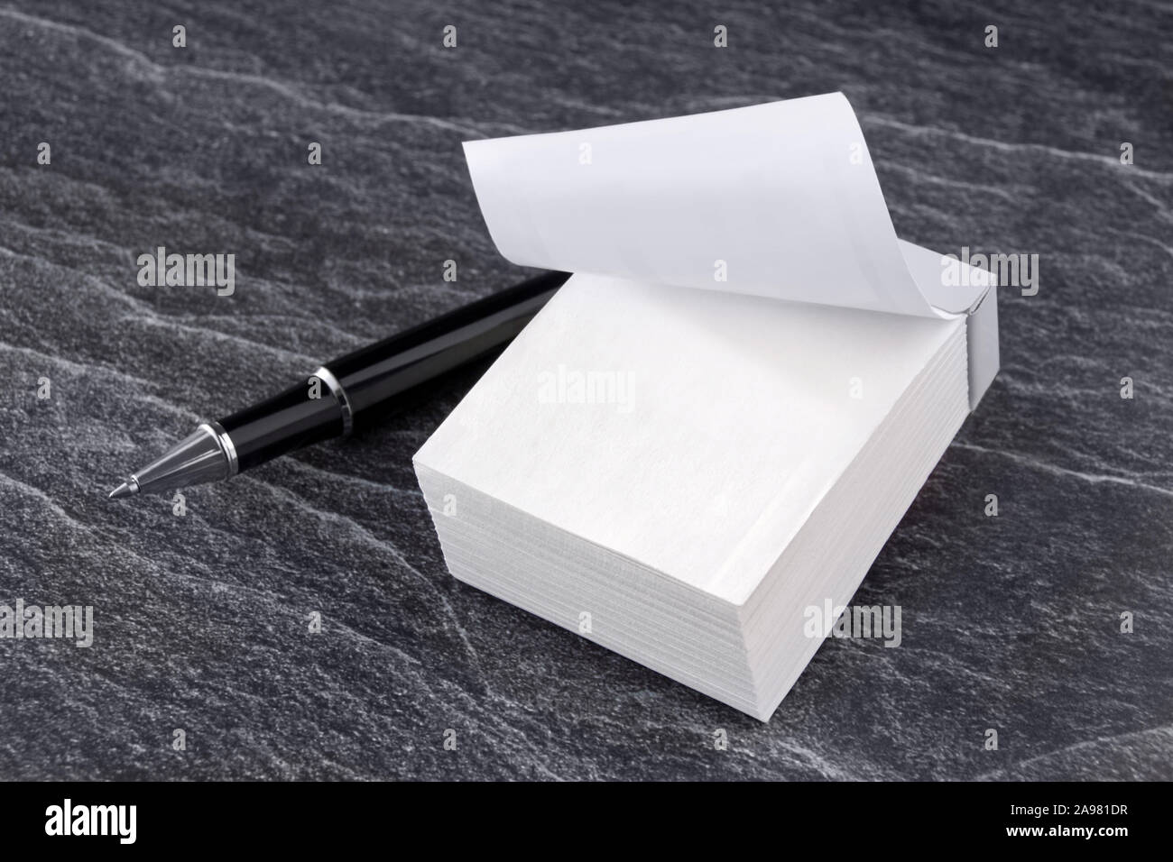 Kalender Hintergrund und Stift Stockfoto