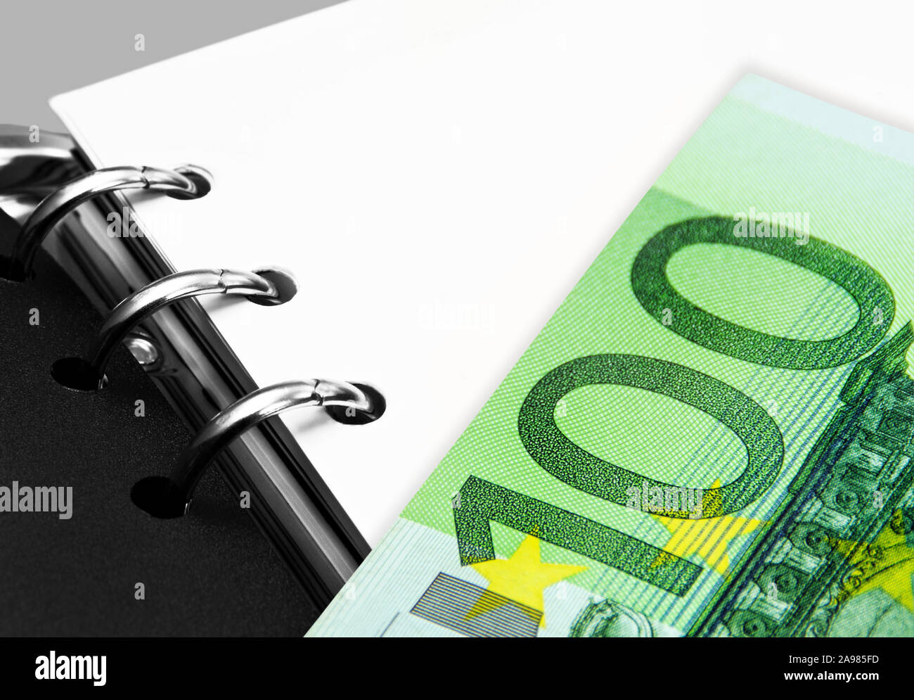 Buch der Konten der privaten Haushalte Stockfoto