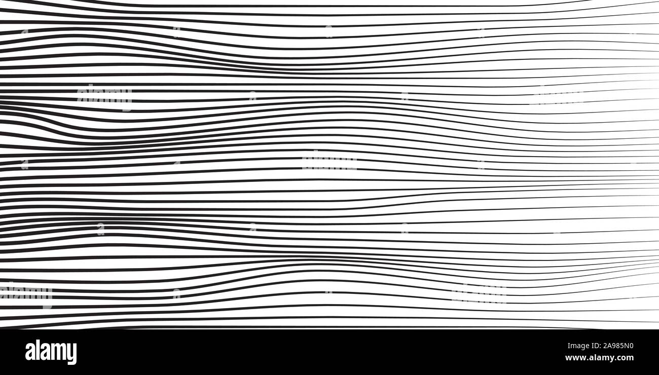 Abstrakte lineare Hintergrund. Schwarze und weiße vector Hintergrund. Monochromen Hintergrund Stock Vektor