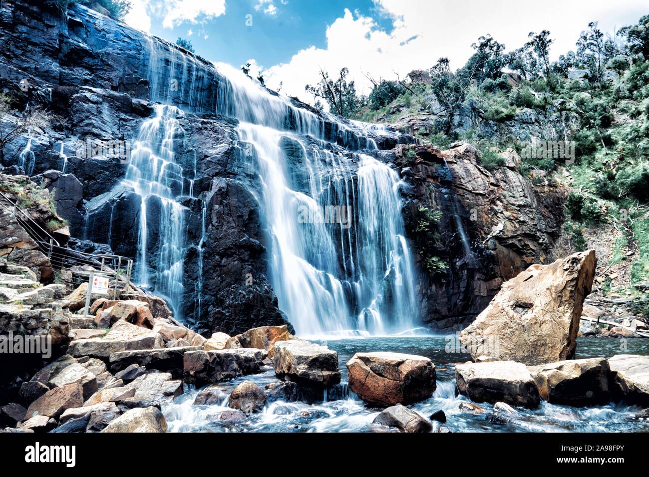 Grampians Mackenzie Falls, Victoria, Australien Stockfoto