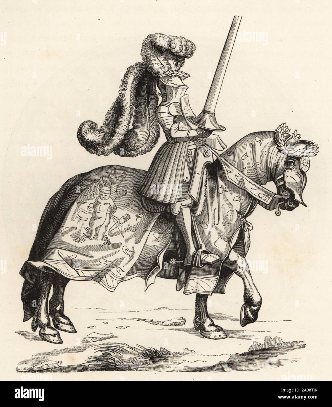 Albrecht Dürer Ritter Tod und Teufel Pferd Reiter Humanismus Lanze Thoma 12