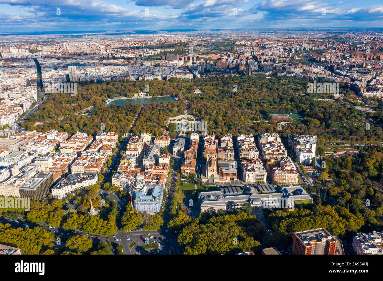 Parque de Buen Retiro, Madrid, Spanien Stockfoto