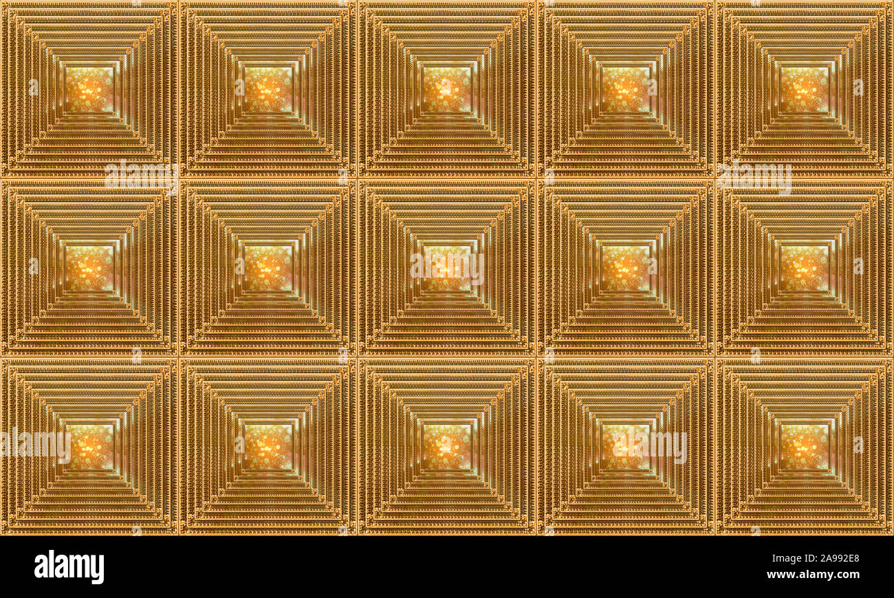 Business Gold Mosaik Hintergrund Stockfoto