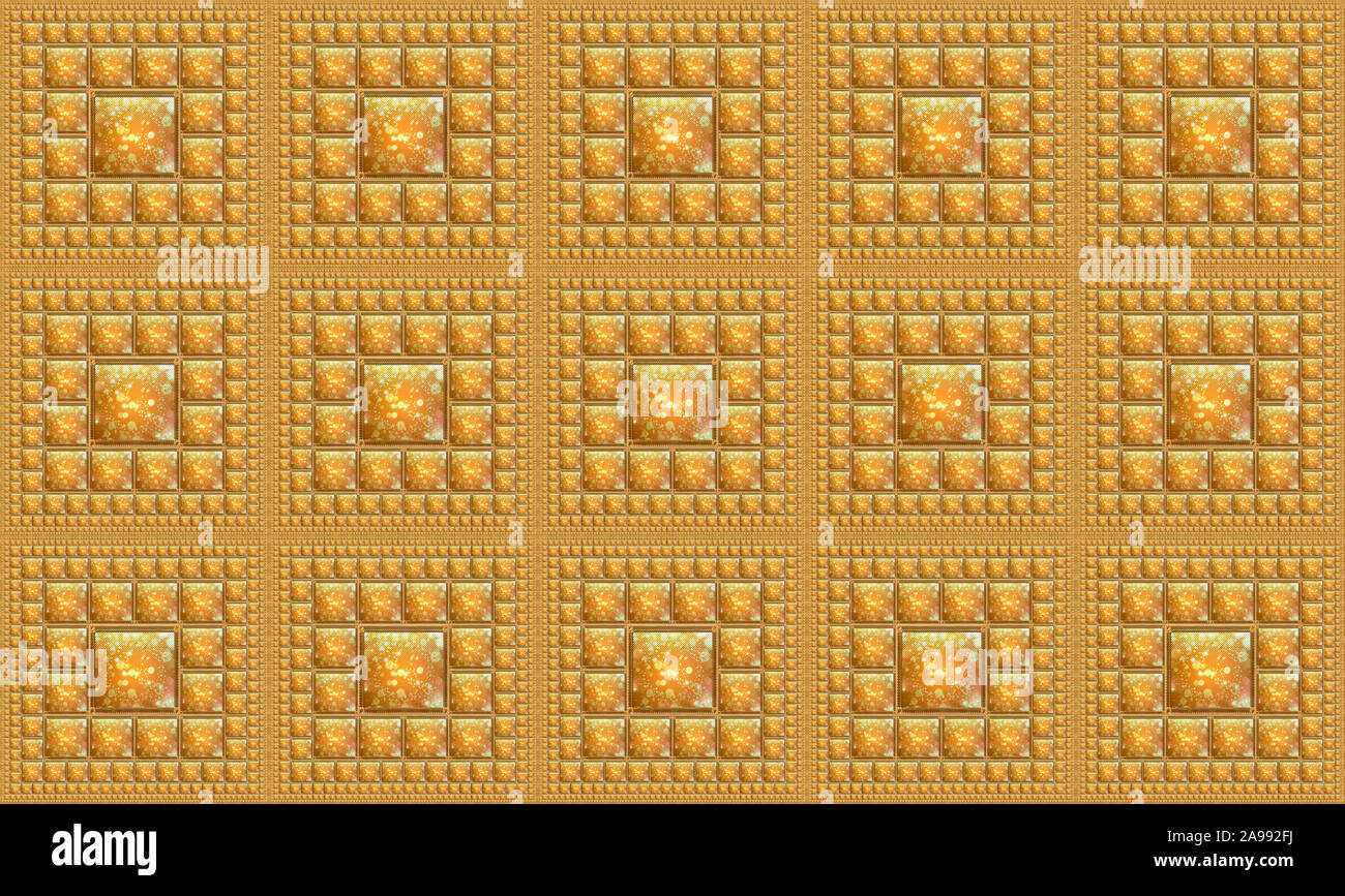 Business Gold Mosaik Hintergrund Stockfoto