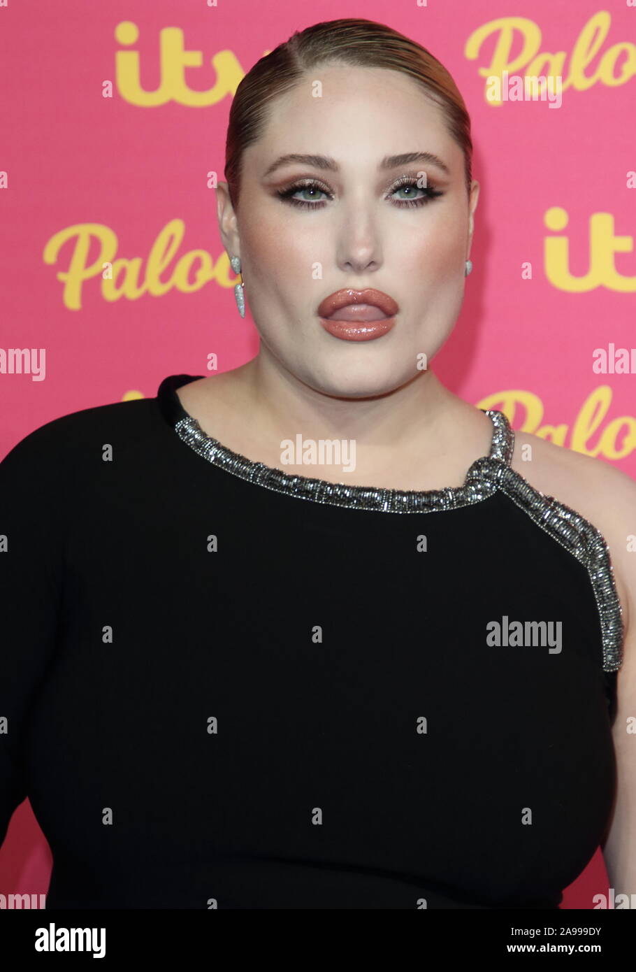 London, Großbritannien. 12 Nov, 2019. Hayley Hasselhoff am ITV Palooza in der Royal Festival Hall, South Bank Kredit: SOPA Images Limited/Alamy leben Nachrichten Stockfoto