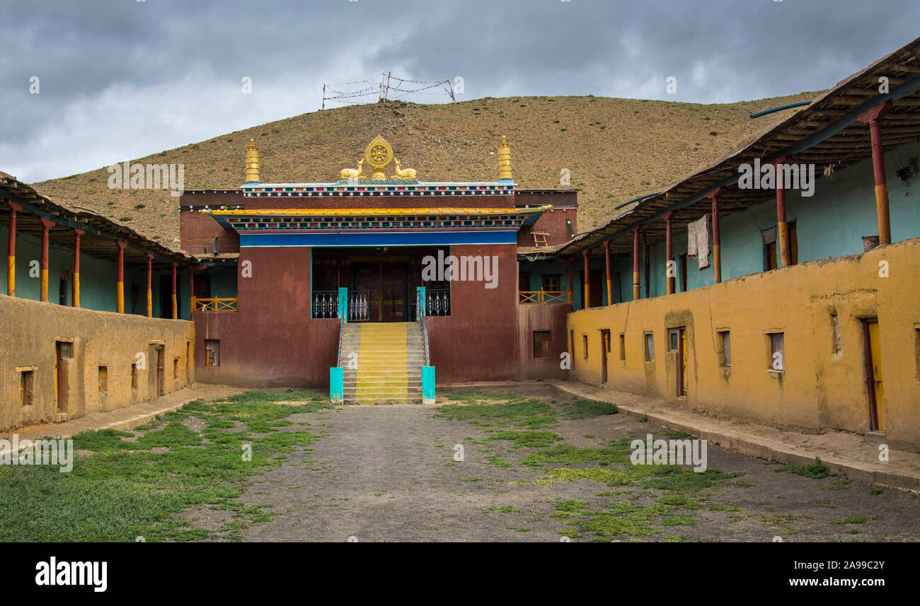 Komic Kloster, Spiti Valley, Himachal Pradesh, Indien Stockfoto