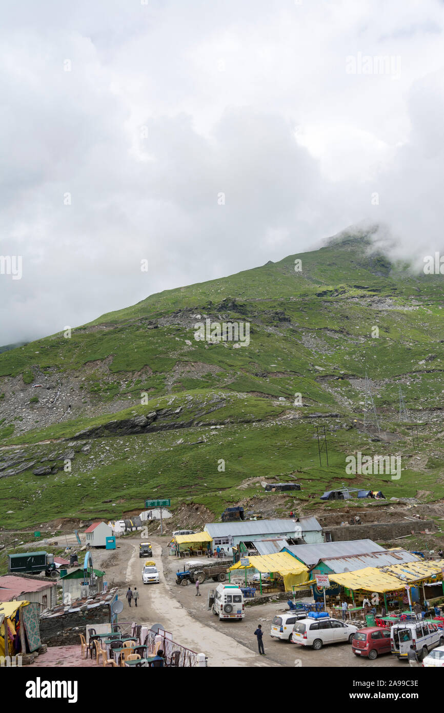 Essen Gelenk bei Rothang Pass, Spiti Valley, Himachal Pradesh, Indien Stockfoto