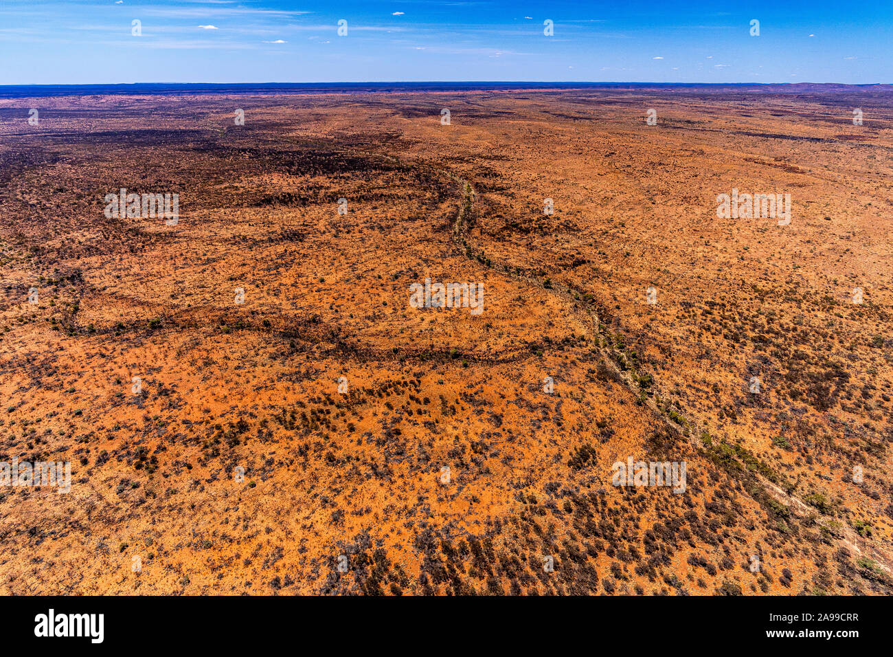 Luftbild des Kings Canyon, Watarrka National Park, Northern Territory, Australien Stockfoto