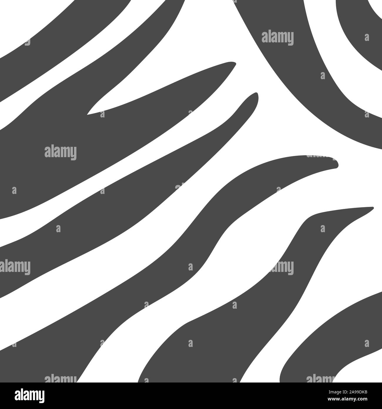 Zebrastreifen Hintergrund. Abstrakter, einfarbiger Tierdruck. Kann als Stoffstruktur oder Tapete verwendet werden. Schwarz-Weiß-Vektor Stock Vektor