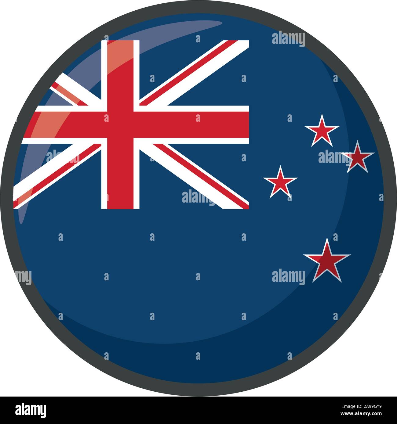 Neuseeland Flagge Design, Land, Nationalstaat Patriotismus United World und internationalen Thema Vector Illustration Stock Vektor