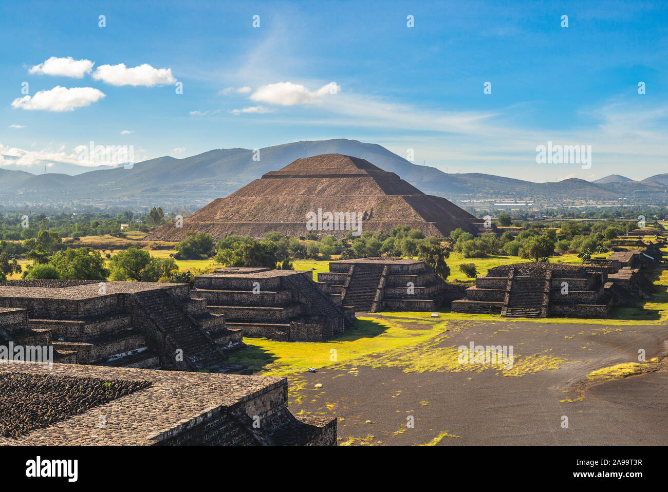 Pyramide der Sonne in Teotihuacan, Mexiko Stockfoto