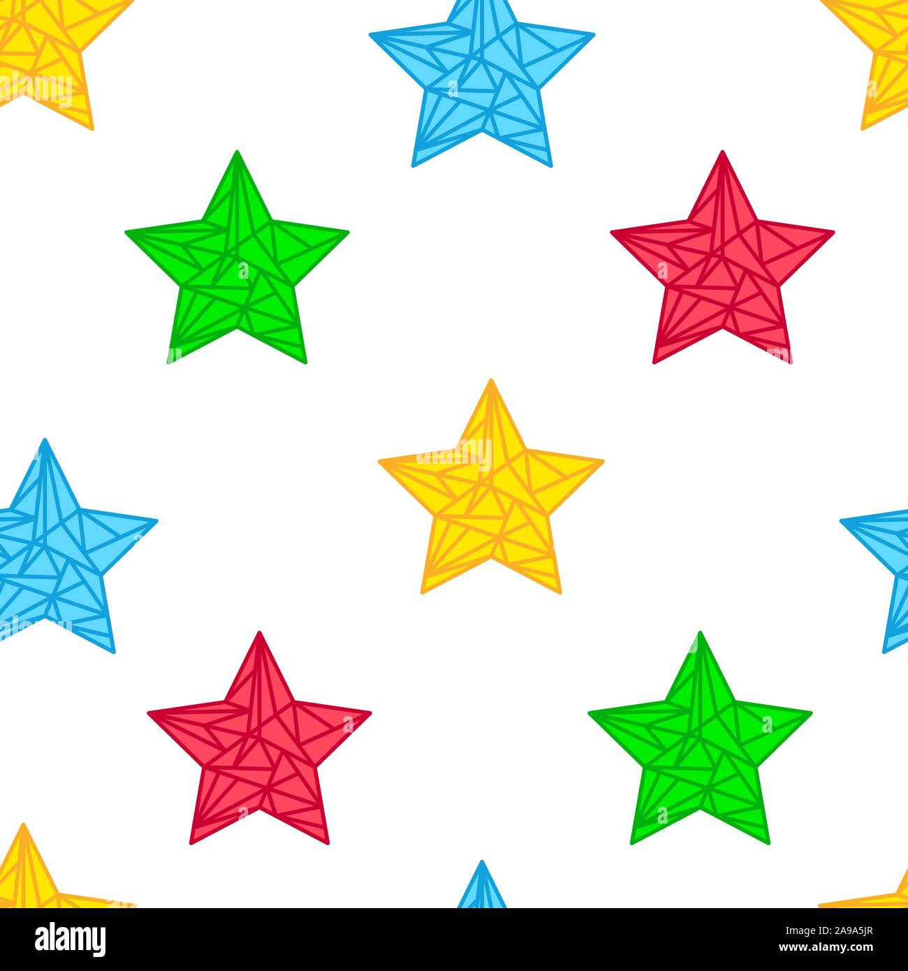 Nahtlose Hintergrund mit SCRIBBLE Sterne. Vector Illustration. Abstrakte hand Sterne Muster gezeichnet Stock Vektor