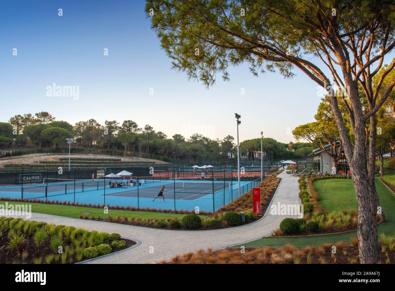 Der neue Campus Sports Complex in der Quinta do Lago Region der Algarve, Portugal. Stockfoto