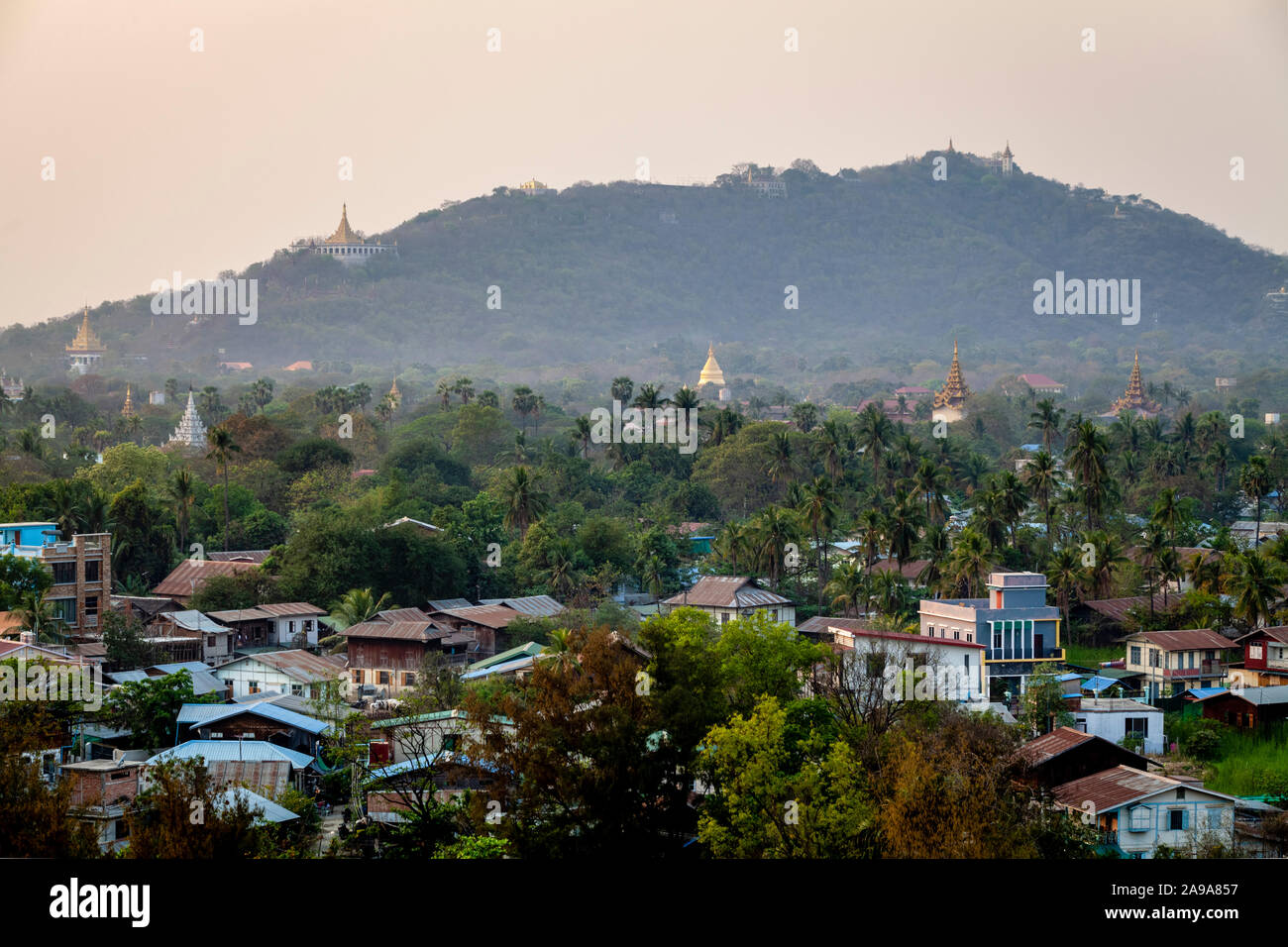 Mandalay Hill, Mandalay, Myanmar. Stockfoto