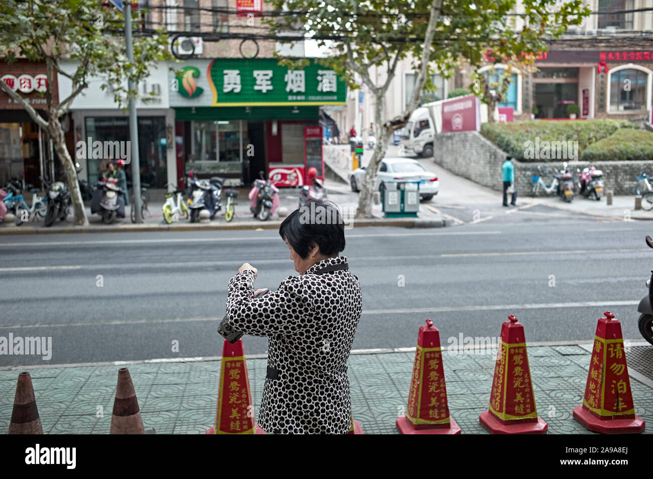 Street Scene von Lishui, Zhejiang Provinz, China, Stockfoto